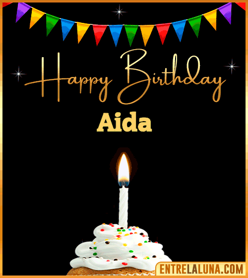 GiF Happy Birthday Aida